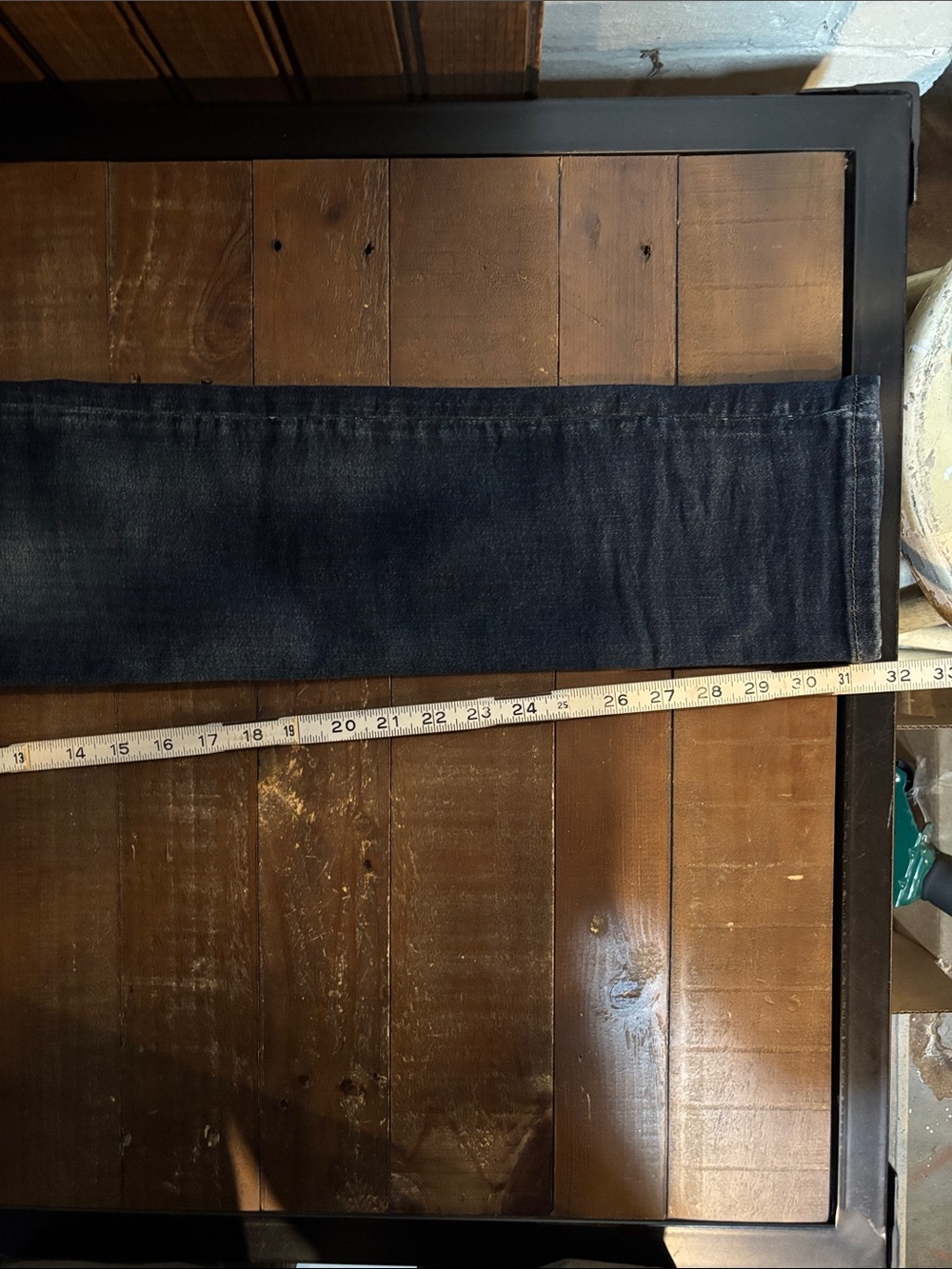 Men's All Saints cigarette Fit Blue Jeans - Classic Washed Denim - Picture 10 of 11